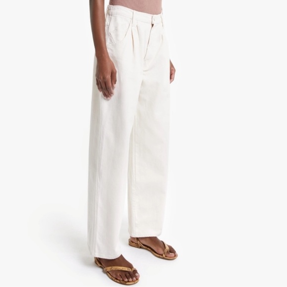 MOTHER The Half Spring Pleated Greaser Ankle in Act Natural - Picture 1 of 5